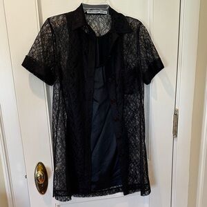 Alexander Wang Lace Belted Mini dress Sz 6